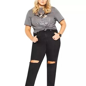 City Chic Austin Texas Free Spirit Eagle Shirt Sz 20